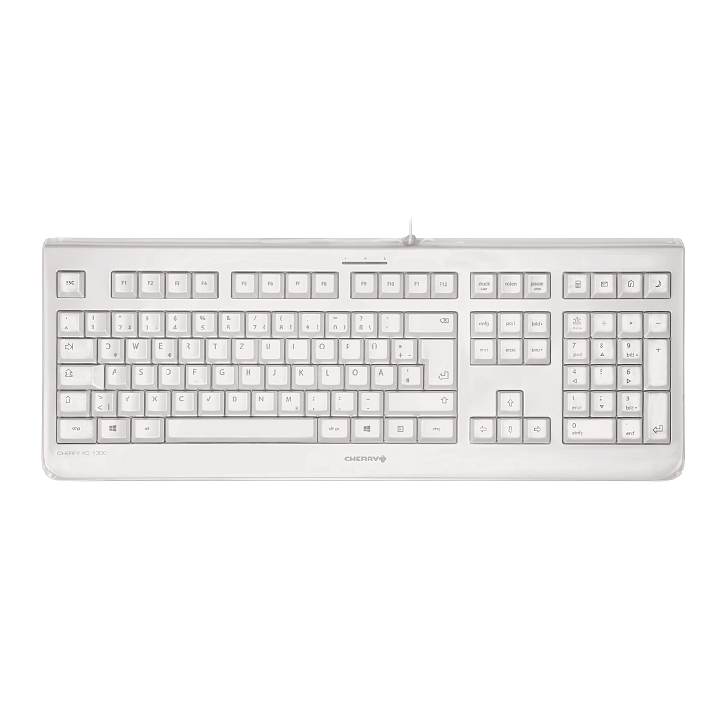CHERRY KC 1068 Tastatur Universal USB AZERTY Französisch Grau