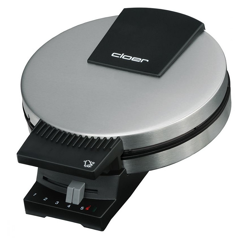 Cloer 189 1 Waffel(n) 930 W Schwarz, Edelstahl