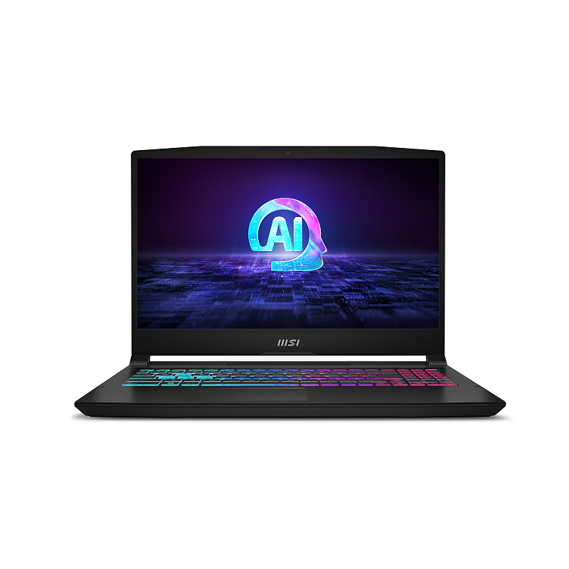 MSI Katana A15 AI B8VF-451 AMD Ryzen™ 7 8845HS Laptop 39,6 cm (15.6") Full HD 16 GB DDR5-SDRAM 512 GB SSD NVIDIA GeForce RTX 4060 Wi-Fi 6E (802.11ax) Windows 11 Home Schwarz