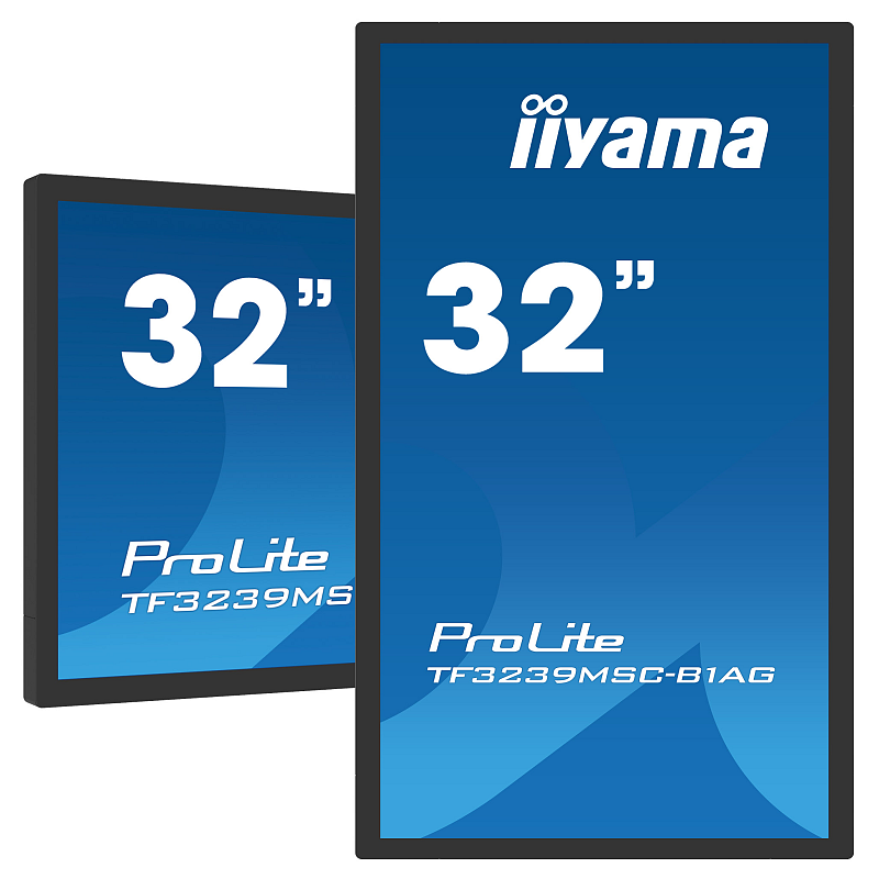 iiyama TF3239MSC-B1AG Signage-Display 80 cm (31.5") LED 500 cd/m² Full HD Schwarz Touchscreen