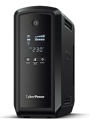 CyberPower CP900EPFCLCD Line-Interactive USV 900VA/540W Reine Sinuswelle, AVR, LCD, USB (HID), RS232, RJ45 Lan Protection, Ausgang (6) Schuko