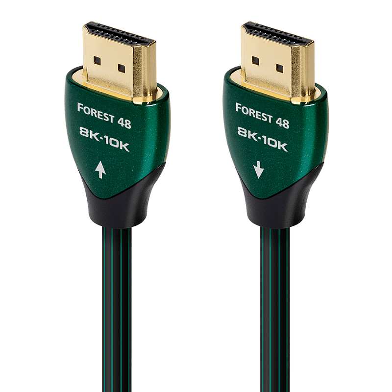 AudioQuest Forest 48 HDMI-Kabel 1 m HDMI Typ A (Standard) 3 x HDMI Type A (Standard) Schwarz, Grün