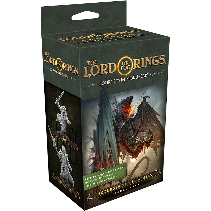 Asmodee Lord Of The Rings Journeys In Middle-earth: Scourges Of The Wastes Figure Pack Brettspiel-Erweiterung Rollenspiele