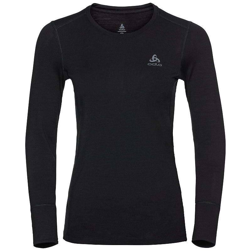 Odlo 110811 15001 L Shirt/Top Hemd Rundhalsausschnitt Langärmlig Merino-Wolle