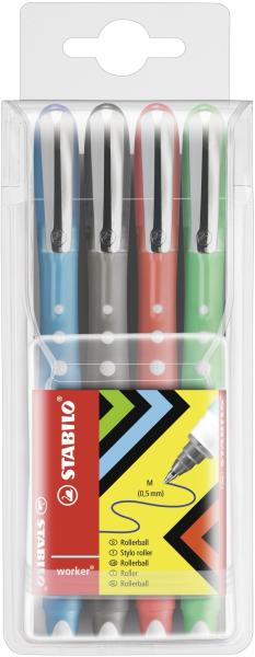 STABILO worker colorful Schwarz, Blau, Grün, Rot 4 Stück(e)
