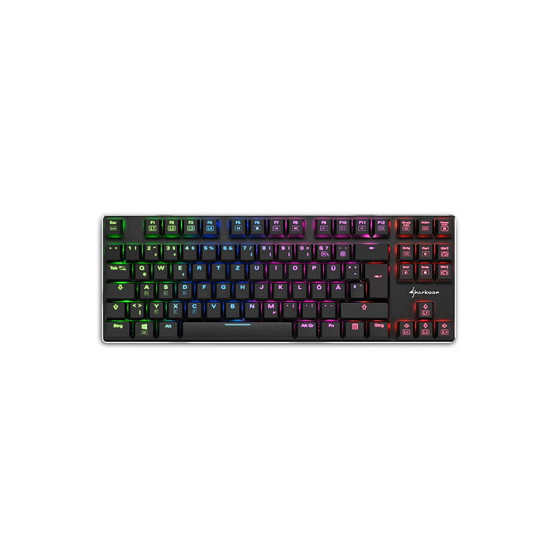Sharkoon PureWriter TKL RGB Tastatur Gaming USB Deutsch Schwarz
