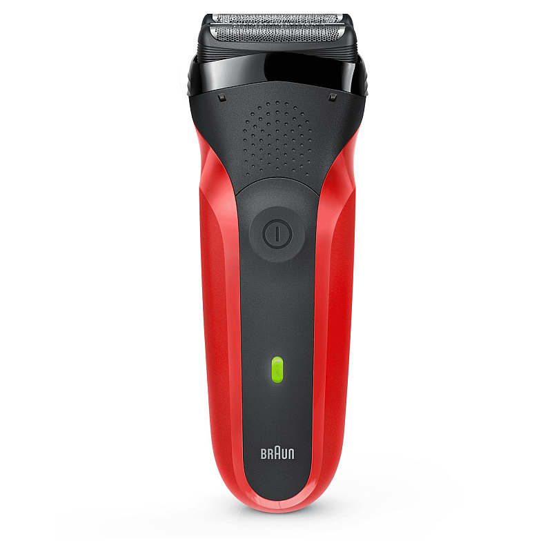 Braun Series 3 300s Folienschaber Trimmer Schwarz, Rot