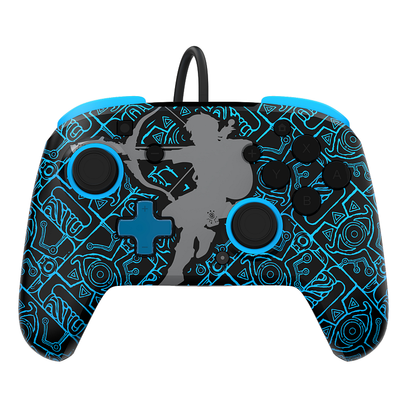 PDP Rematch: Sheikah Shoot Schwarz, Blau USB Gamepad Analog / Digital Nintendo Switch, Nintendo Switch Lite, Nintendo Switch OLED