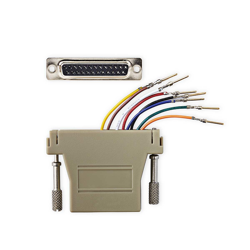 Nedis CCGB52822IV Serien-Kabel Elfenbein 0 m DB-25 RJ-45