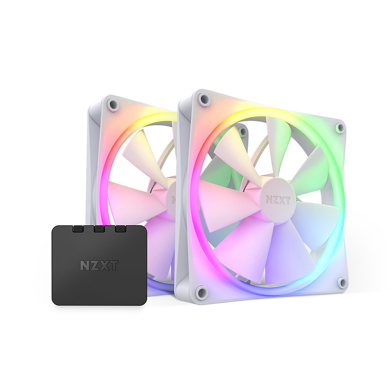 NZXT F140 RGB TWIN Computergehäuse, Prozessor Ventilator 14 cm Weiß 2 Stück(e)