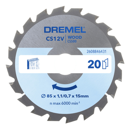 Dremel 2608846431​ Kreissägeblatt 8,5 cm 1 Stück(e)