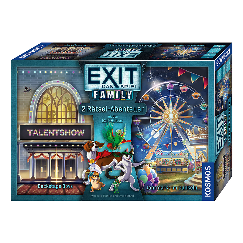Kosmos EXIT- Das Spiel Family: Backstage Boys / Jahrmarkt im Dunkeln