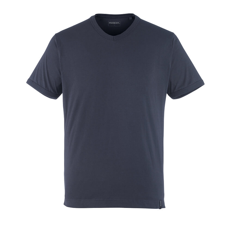 MASCOT T-shirt"Algoso", 1 Stück, XL, schwarz-blau, 50415-250-010-XL V-Ausschnitt Ärmellos Baumwolle