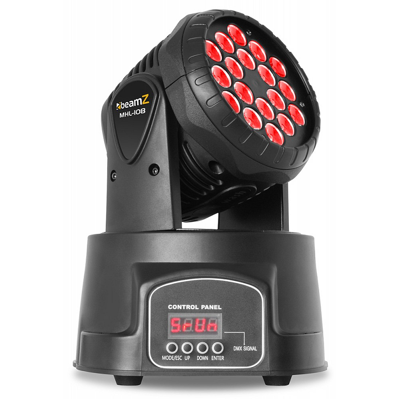 BeamZ MHL108MK3 Für die Nutzung im Innenbereich geeignet Disco-Stroboskop Schwarz