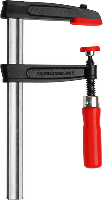 BESSEY TPN25BE Schraubzwinge F-Klammer 25 cm Aluminium, Schwarz, Rot