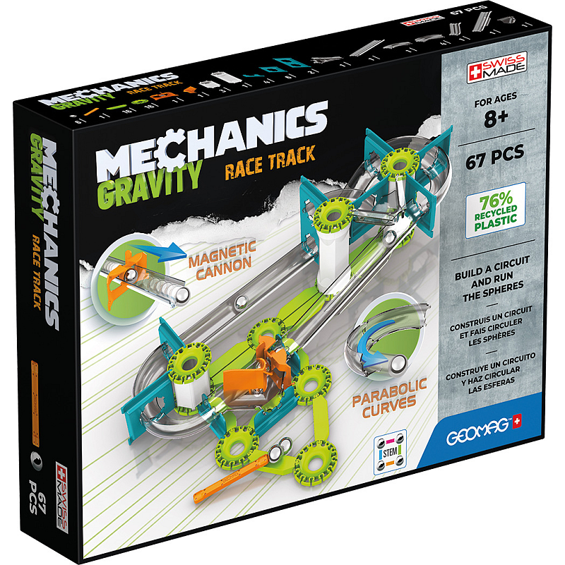 Geomag Mechanics Gravity RE Race Track Neodym-Magnet-Spielzeug