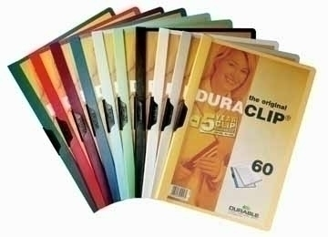 Durable DuraClip Original 60 A4 Anthracite Grey Präsentations-Mappe PVC Grau