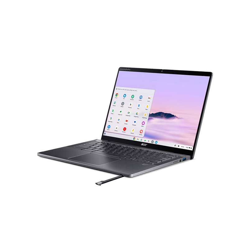 Acer Chromebook CPE794-1N-TCO-72CE Intel Core Ultra 7 155U 35,6 cm (14") Touchscreen WUXGA 16 GB LPDDR5x-SDRAM 256 GB SSD Wi-Fi 6E (802.11ax) ChromeOS Deutsch Grau