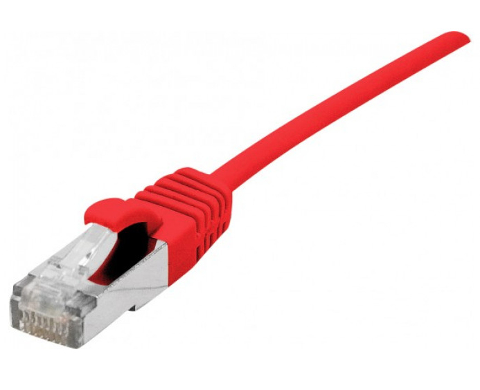 Dexlan 858729 Netzwerkkabel Rot 0,5 m Cat6a S/FTP (S-STP)