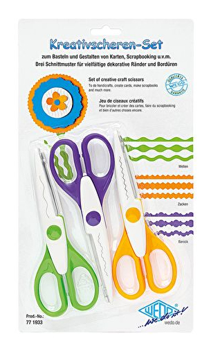 Wedo 77 1933 Büro- & Bastelschere Universal Gerader Schnitt Mehrfarbig