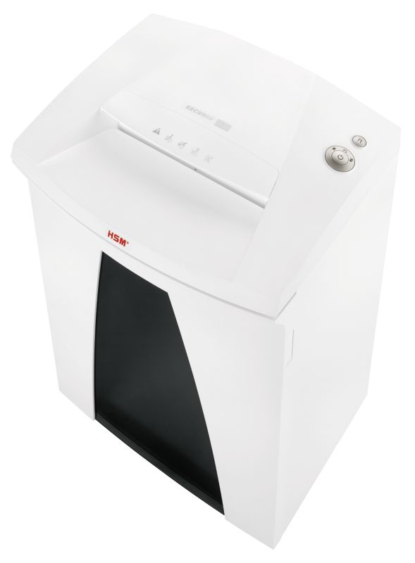 HSM SECURIO B34 3.9mm Aktenvernichter Streifenzerkleinerung 56 dB 31 cm Weiß