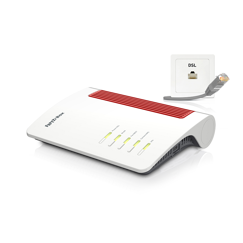Box FRITZ! 7690 International WLAN-Router 2.5 Gigabit Ethernet Dual-Band (2,4 GHz/5 GHz) Weiß