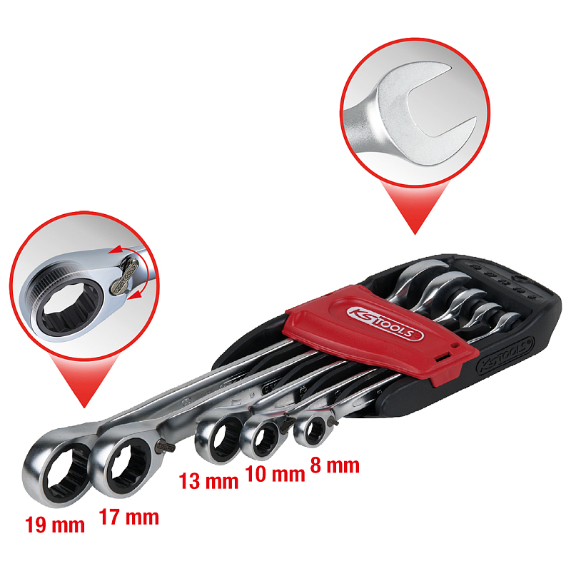 KS Tools 503.4605 Ratschenschlüssel Chrom-Vanadium-Stahl 72 Stück(e)
