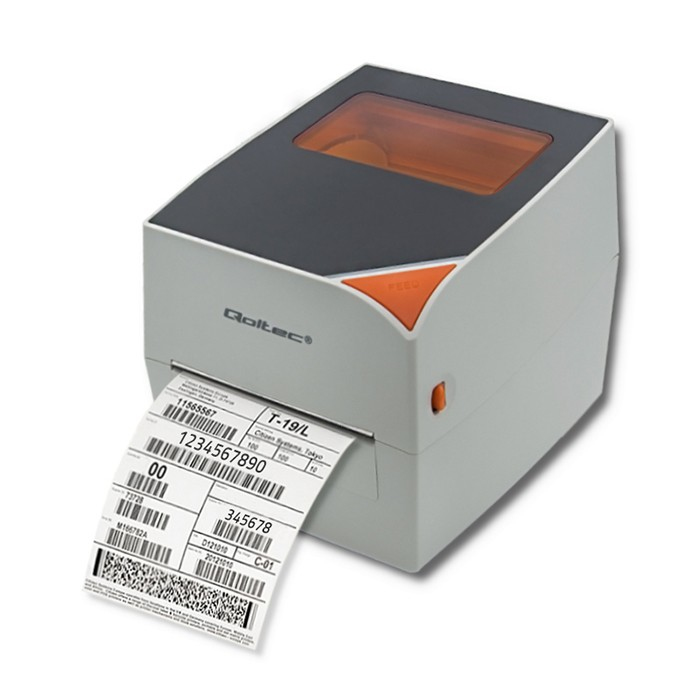 Qoltec 50245 Etikettendrucker Thermische Leitung 203 x 203 DPI 127 mm/sek Kabelgebunden
