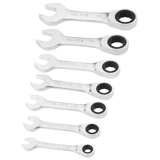 Stanley FATMAX FMMT82900-0 Ratschenschlüssel Chrom-Vanadium-Stahl 8,10,12,13,14,17 mm 72 Stück(e) Edelstahl