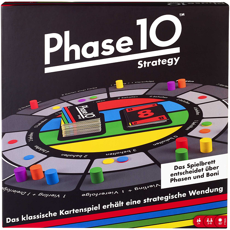 Games Mattel Phase 10 Strategy Brettspiel, Gesellschaftsspiel, Familienspiel
