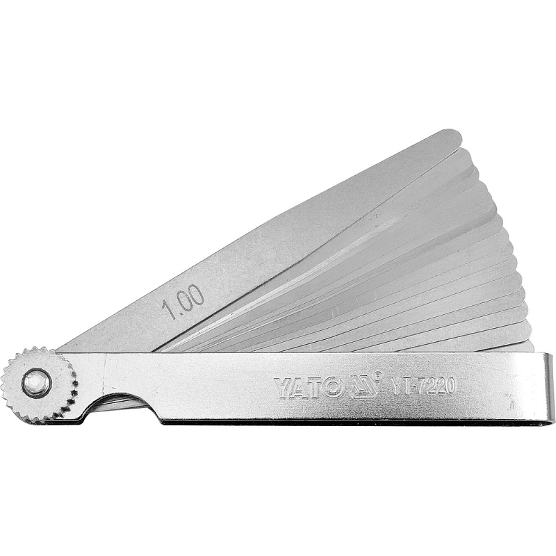 Yato YT-7220 Fühlerlehre Edelstahl 0.04,0.05,0.06,0.07,0.08,0.09,0.1,0.15,0.2,0.25,0.3,0.4,0.5,0.75,1 mm