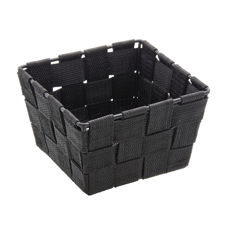 WENKO Black Adria Aufbewahrungskorb Quadratisch Polypropylen (PP) Schwarz