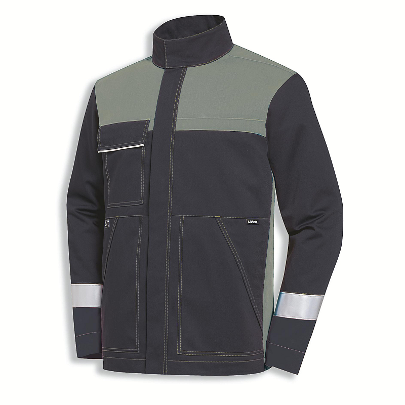 Uvex protection perfect Jacke Schwarz, Grau