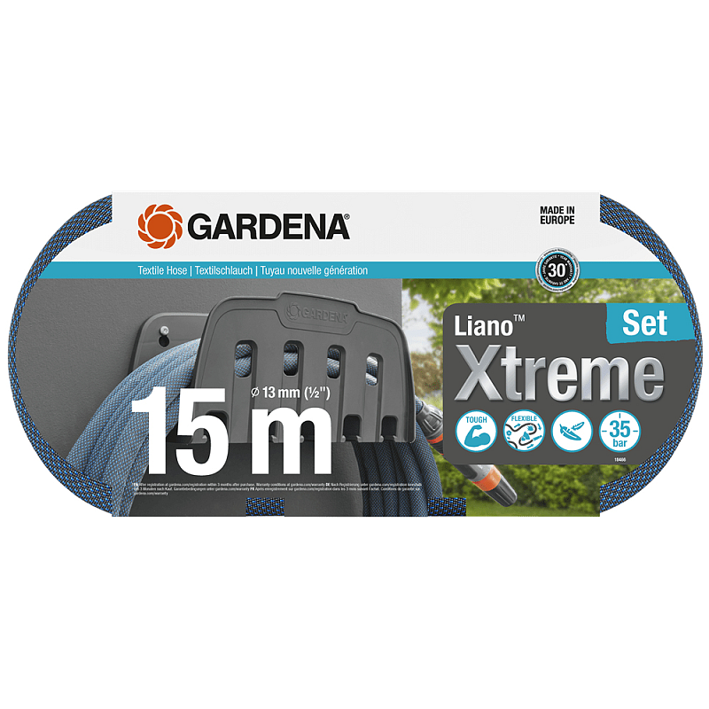 Gardena 18466-20 Gartenschlauch 15 m Polyvinylchlorid (PVC) Schwarz, Blau