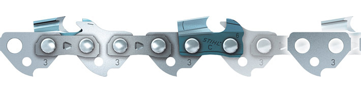 Stihl Picco Super 3 (PS3) Ersatzsägekette Ganzer Meißel 76,2 / 8 mm (3 / 8")