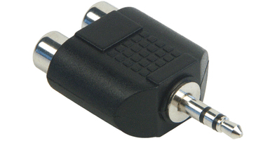 Schwaiger KHA4090 533 Kabeladapter 3,5 RCA + RCA Schwarz