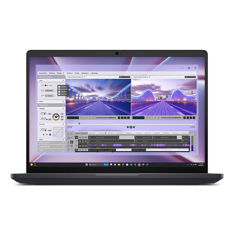 DELL Pro Max 16 MC16250 Intel Core Ultra 7 265H Mobiler Arbeitsplatz 40,6 cm (16") Full HD+ 32 GB DDR5-SDRAM 1 TB SSD NVIDIA RTX PRO 500 Blackwell Wi-Fi 7 (802.11be) Windows 11 Pro Deutsch Schwarz