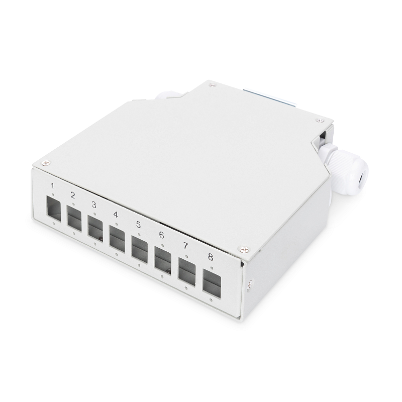 Digitus Hutschienen Spleißbox für 8 LC/DX Kupplungen