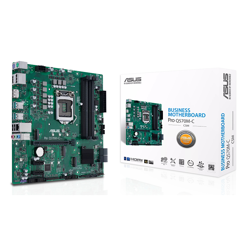ASUS PRO Q570M-C/CSM Intel Q570 LGA 1200 (Socket H5) micro ATX