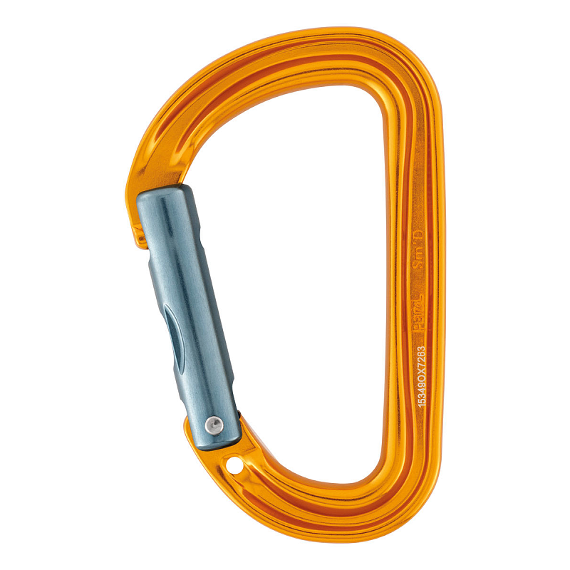 Petzl M39A S Karabinerhaken zum Klettern Verschlusskarabiner D-förmig Aluminium Gelb 1 Stück(e)