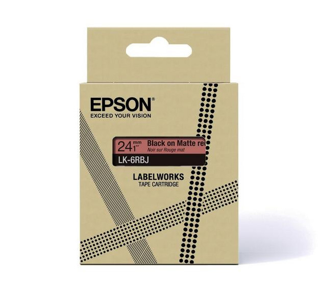 Epson C53S672072 Druckeretikett Schwarz, Rot