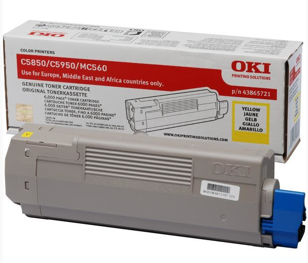 OKI 43865721 Tonerkartusche 1 Stück(e) Original Gelb