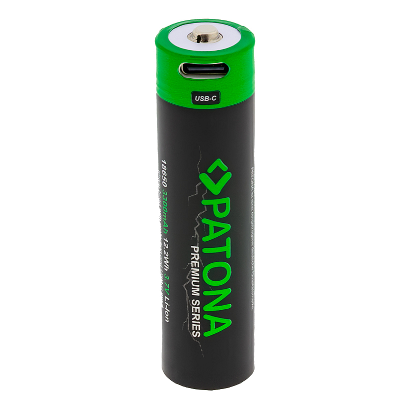 PATONA 6525 Haushaltsbatterie Wiederaufladbarer Akku 18650 Lithium-Ion (Li-Ion)