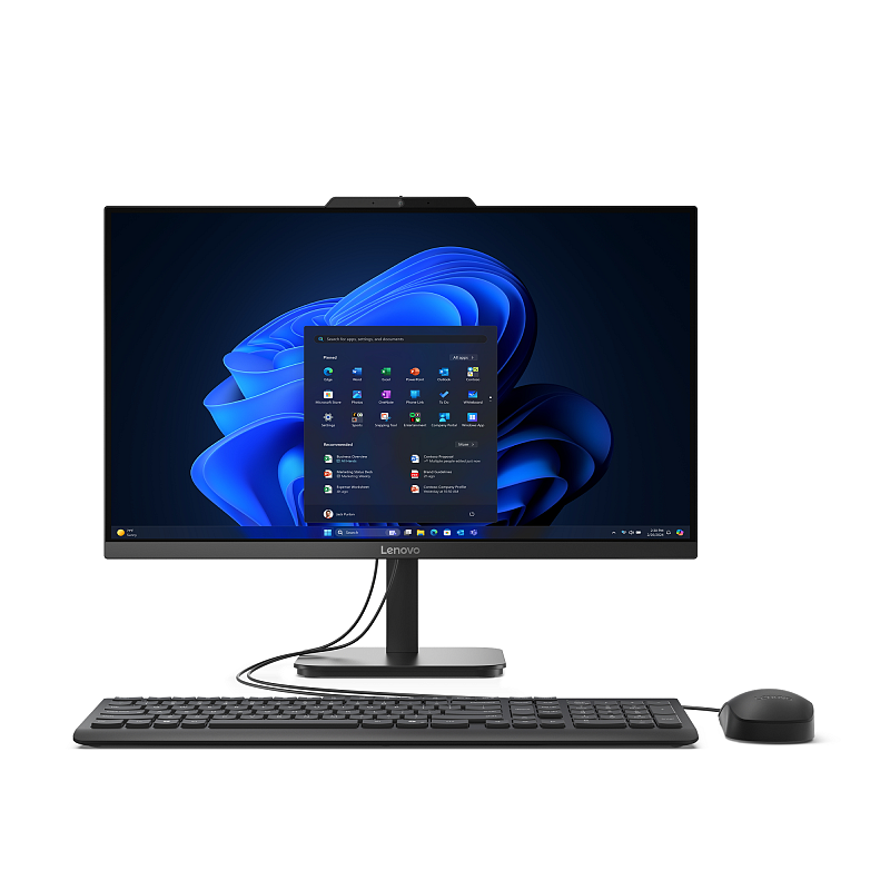 Lenovo V100 Intel Core i3 N-series i3-N305 60,5 cm (23.8") 1920 x 1080 Pixel All-in-One-PC 16 GB DDR4-SDRAM 256 GB SSD Windows 11 Pro Wi-Fi 6 (802.11ax) Schwarz