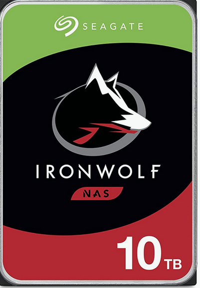 Seagate IronWolf ST10000VN000 Interne Festplatte 10 TB 7200 RPM 256 MB 3.5" Serial ATA III