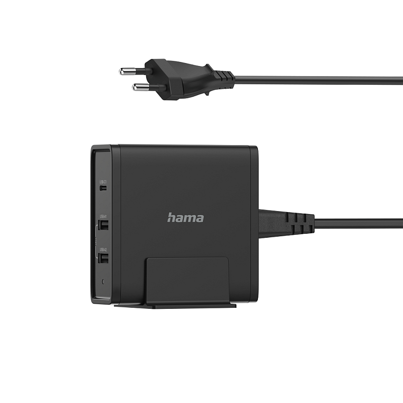 Hama 00200017 Ladegerät für Mobilgeräte Smartphone, Tablets, Universal Schwarz AC Schnellladung Drinnen