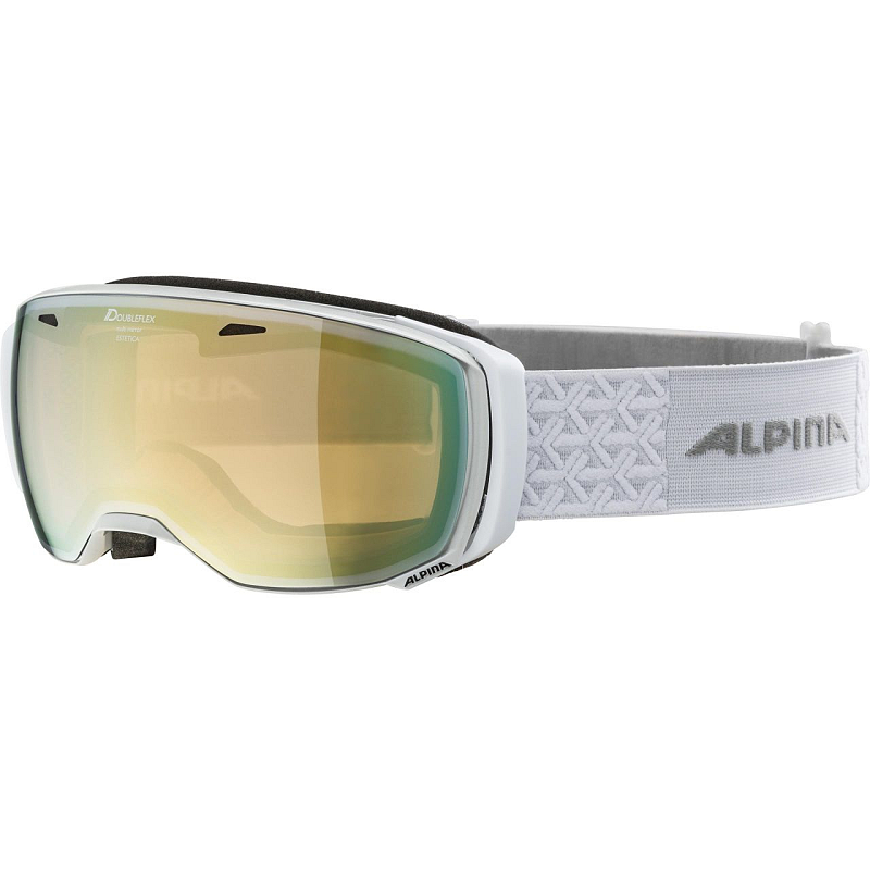 Alpina ESTETICA HM Wintersportbrille Unisex Orange, Gelb Sphärisches Brillenglas