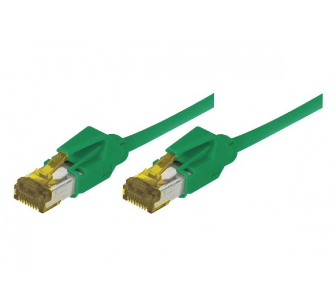 EXC Patch RJ45 S/FTP CAT 7 LSOH Snagless Green 0 Netzwerkkabel 0,5 m Cat7 S/FTP (S-STP)