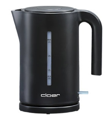 Cloer 4110 Wasserkocher 1,7 l 2200 W Schwarz