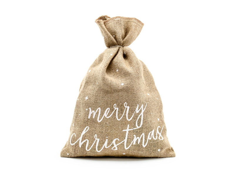 PartyDeco WRJ1-008 Geschenkverpackung Geschenkverpackungstasche Jute
